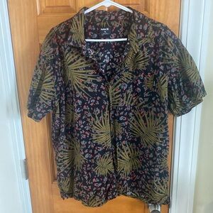 Hurley button up collared shirt